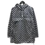 プラダ PRADA ハーフジップジャケット ホワイト×ブラック サイズ：38