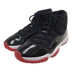 【値下げ】NIKE AIR JORDAN 11 RETRO ハイカットスニーカー ブラック サイズ：30cm (EC)