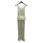  Will полный WILLFULL multi pattern jacquard fringe knit OP бахрома вязаный One-piece слоновая кость размер 