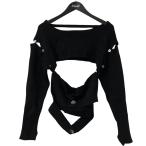 ケイル KAYLE SHORT KNIT WAIST WARMER SET デザインニット K 1307 ブラック サイズ：Free