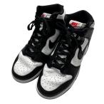 ナイキ NIKE WMNS DUNK HIGH ハイカットスニーカー DD1869 103 ホワイト×ブラック サイズ:25cm
