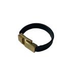 [ снижение цены ]Saint Laurent Paris LE CARRE кожа браслет 651489AACUV1000 Gold × черный размер :-
