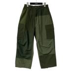 コムデギャルソンオム COMME des GARCONS HOMME 24AW 綿ナイロンクロス×多素材MIXカーゴパンツ カーゴパンツ HN P01