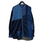 ショッピングパッチワーク キャピタル KAPITAL パッチワーク カトマンズシャツ デニムシャツ EK 1478 インディゴ サイズ：2