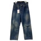 ショッピングダメージ アンセルム ANCELLM Attic別注 EX STRAIGHT 5P DENIM PANTS ダメージデニムパンツ ANC PT11 EX インデ