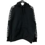 シュプリーム Supreme 20SS Metallic Rib Hooded Sweatshirt コットンフーディ ブラック サイズ：M