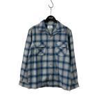 ショッピングロンハーマン ロンハーマン Ron Herman オンブレチェック オープンカラーシャツ 4320700074 スカイブルー サイズ：S