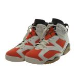 【値下げ】NIKE スニーカー　AIR JORDAN 6 RETRO GATORADE 384664-145 ホワイト×オレンジ サイズ：28ｃｍ (