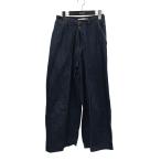 [ снижение цены ]Dignite collier tuck широкий Denim брюки MS-809513 индиго размер :34 (fre spo восток Osaka магазин )