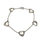 ティファニー Tiffany & Co. 5P オープンハート ブレスレット シルバー