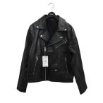 ザラ ZARA ダブルライダースジャケット ブラック サイズ:L