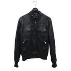 ドルチェアンドガッバーナ DOLCE ＆ GABBANA レザージャケット G9935L ブラック サイズ：44