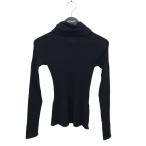 シャネル CHANEL 05A ペプラム タートルネックニット ブラック サイズ：38