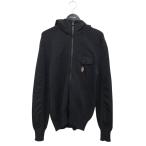 ショッピングmoncler モンクレール MONCLER GRENOBLE ナイロン切替ジップニット C-TIND-21-600 ブラック