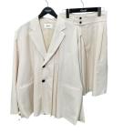 seitoseyto cut off tuck полуторный tailored jacket cut off two tuck широкий шорты выставить слоновая кость размер :2
