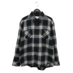 ラフ Rafu オンブレシャツ Rafu001-23-01 ブラック×ホワイト サイズ：L