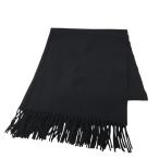  Acne s Today oz ACNE STUDIOS большой размер бахрома шерсть muffler CA0102 черный 