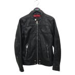 ディーゼル DIESEL シングルライダースジャケット 00E8F202 ブラック