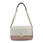 トリーバーチ TORY BURCH レザーショルダーバッグ ホワイト×ピンク