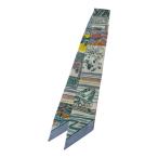 エルメス HERMES RAYURES DETE レイユールデテツィリー スカーフ ホワイト×グリーン