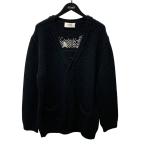 ショッピングセリーヌ セリーヌ CELINE デアフューチャーバックワッペンウールカーディガン 2AE8E528W ブラック サイズ：XL