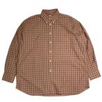 INDIVIDUALIZED SHIRTS チェックボタンダウンシャツ ブラウン サイズ：M (神戸三宮センター街店) 220403