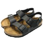 BIRKENSTOCK Milano BS コンフォートサンダル ブラック サイズ：40 (神戸三宮センター街店) 220608