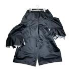 コムデギャルソン COMME des GARCONS 23FW リターントゥザソースポリエステルフリルドッキング パンツ GL-P014 ブラック サ