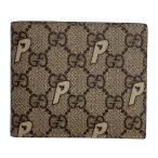 グッチ×パレス GUCCI×PALACE PVC GG 二つ折り財布 723149 ブラウン