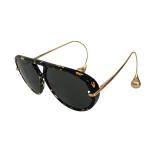 ボッテガヴェネタ BOTTEGA VENETA 24SS ドロップ パイロット サングラス BV1273S ゴールド サイズ:63□12-180