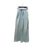 ミュウミュウ MIU MIU 22AW ウォッシュアイコン ワイドパンツ GWP440 ライトインディゴ サイズ：W24