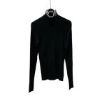 プラダ PRADA ジャガードロゴタートルネックロングニット UMR527 ブラック サイズ：50
