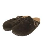 【値下げ】BIRKENSTOCK BOSTON ナローフィット サンダル ブラウン サイズ：38(24.5cm） (EC)