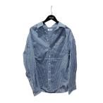 バレンシアガ BALENCIAGA ストライプ 長袖シャツ 665148 ブルー サイズ：XXS