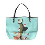 ディースクエアード DSQUARED2 カップルプリント トートバッグ ブルー