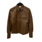 ショッピングドゥ ピータードゥ PETER DO 19AW レザーシャツ ブラウン サイズ：不明