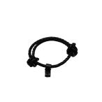 ショッピングヴェネタ ボッテガヴェネタ BOTTEGA VENETA イントレチャートレザーブレスレット ブラック