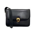 ショッピングセリーヌ セリーヌ CELINE トリヨン金具 レザーショルダーバッグ ネイビー