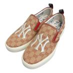 グッチ GUCCI Slip-On NY Yankees スリッポン スニーカー 548683 ベージュ サイズ：8(27cm)