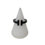 ティファニー Tiffany ＆ Co． Tワイヤーリング ブラック サイズ：9号