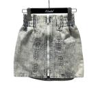 ショッピングミュウミュウ ミュウミュウ MIU MIU AD2018 デニムスカート GWD146 グレー サイズ：36