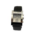 グッチ GUCCI クロノグラフ クォーツ 腕時計 7700 シルバー×ブラック