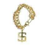  The Nimes THENIME LLC DOLLAR SIGN CHAIN BRACELET браслет Gold 