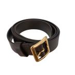 o- Rally AURALEE 25SS SQUARE BUCKLE BELT кожаный ремень Brown × Gold 