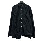 コムデギャルソンオムプリュス COMME des GARCONS HOMME PLUS アシンメトリーシャツ ブラック サイズ：S