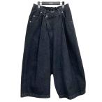 ネオンサイン NEON SIGN 「Sarrouel Denim Slacks(USED)」サルエルデニムパンツ ブラック サイズ：46