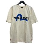 パレス×エヴィス PALACE×EVISU コントラストロゴプリント レギュラーフィット Tシャツ ホワイト サイズ:L