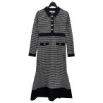 【値下げ】Her lip to Buckingham Houndstooth Knit Dress ブラック サイズ：S (EC)