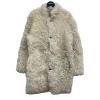 イヴサロモン YVES SALOMON ムートンコート ホワイト サイズ：36