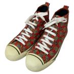 バーバリー BURBERRY ハイカットスニーカー レッド サイズ:41